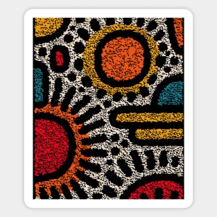 Geometric Abstract Pattern – Modern Shapes Design Magnet